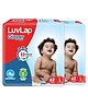 LuvLap Pant Style Baby Diapers, Large (LG), 9-14Kg, Pack of 2 (124 Pants), Aloe Vera Lotion, 12hr Protection, White