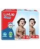 LuvLap Pant Style Baby Diapers, Medium (MD), Pack of 2, 144 Pants, Aloe Vera Lotion, 12hr Protection, White