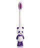 LuvLap Panda Manual Toothbrush for Baby & Kids, 12000 Ultra Soft Floss Bristles, Suction Cup, Tongue Scrapper, BPA Free, 18M+, Multicolor