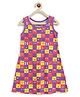 SuperBottoms Sleeveless Emojis Print Dress - Multi Colour