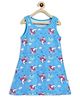 SuperBottoms Sleeveless Unicorns Print Dress - Blue