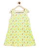 SuperBottoms Sleeveless Mangoes Print Dress - Light Green