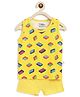 SuperBottoms Sleeveless Lego Print Tee With Shorts - Yellow
