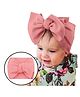 Babymoon Bow Applique Headband - Peach