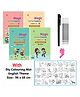 OPINA Sank Magic Reusable Tracing Book Pack of 4 With English Aplhabet Colouring Mat - English