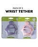 Baybee Silicone Wrist Teether Pack of 2 - Pink Violet