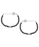 Nemichand Jewels Sterling Silver And Crystal Beads Nazariya Baby Bracelet - Black Silver