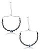 Nemichand Jewels Sterling Silver Evil Eye Nazariya Baby Bracelet - Black Silver