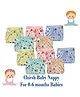Chrish Cotton Cloth Diapers Pack of 10 - Multicolor