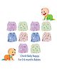 Chirsh  Born Baby Cotton Cloth Nappies Washable & Reusable Nappy Pack Of 10 - Multicolor