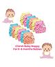 Chirsh Cotton Hosiery Washable & Reusable Nappies Pack Of 12 - Multicolour