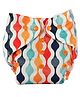 Adore Baby Unisize Adjustable Cloth Diaper With 5 Layered Charcoal Insert Abstract Print - Multicolor