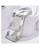 Baybee Aura Western Potty Training Cushioned Seat With Steps & Easy Grip Handle - Grey