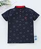 Earth Conscious Half Sleeves Printed T Shirt - Black