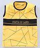 Earth Conscious Sleeveless Costa Island Printed T Shirt - Yellow