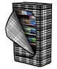 Fiddlerz Monochrome Pattern Multipurpose Almirah with 6 Shelves - Multicolour