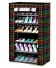 Fiddlerz Dappled Pattern Multipurpose ShoeRack with 6 Shelves - Multicolour