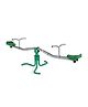 Plum Rotating See Saw - Green Grey