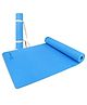 Strauss Anti Skid EVA Yoga Mat with Carry Strap 4 mm - Blue