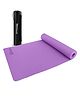 Strauss Anti Skid TPE Yoga Mat With Carry Bag 4 mm - Purple