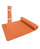 Strauss TPE Yoga Mat | Exercise Mat For Home Workout, Gym and Yoga Sessions | Anti Slip Gym Mat | Workout Mat For Men, Women and Kids | Yoga Mat With Carry Strap | Thickness: 4MM,(Orange)