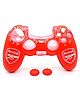 TMG PS4 Anti Slip Silicone Protective Skin Case Cover for PS4 Controller - Red