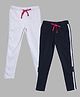 3PIN Pack Of 2 Full Length Side Taped Joggers - Blue White