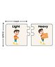 Wissen Opposite Matching Puzzle Multicolour - 12 Pieces