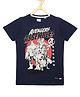Allen Solly Juniors Half Sleeves T-Shirt Avengers Print - Navy Blue