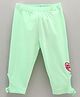 Vitamins Ankle Length Leggings Heart Print - Green
