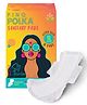 PINQ Polka Premium Organic Soft Cotton Feel Rash Free Ultra Thin Sanitary Pads XL Size - 10 Pieces