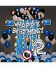 Party Propz Boss Baby Themed 2nd Birthday Decoration Kit Blue Black - Pack of 44