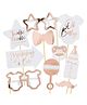 Party Propz Baby Shower Photo Booth Props Pack of 10 - Rose Gold 