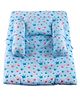 Mittenbooty Baby Quilt Bolster Bed Set With Quilt Crown Print-Blue