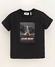 Koton Half Sleeves T-Shirt Skeleton Print - Black