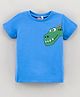 Koton Half Sleeves T Shirt Placement Print - Blue