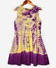 Kiddopanti Sleeveless Tie And Dye Print Dress - Purple