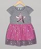 The Sandbox Clothing Co Short Sleeves Star Embellished Dress - Pink