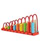 Trinkets & More Wooden Abacus Calculation Shelf - Multicolour