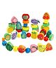 Trinkets & More Fruit Bead Game Lacing Toy 56 Pieces - Multicolour