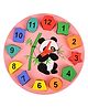 Trinkets & More Panda Theme Geometric Shape Sorter Clock - Multicolour