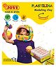 JOVI Plastilina Non Drying Modelling Clay Pack Of 6 Bars White - 50 gm each