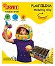 JOVI Plastilina Non Drying Modelling Clay Pack Of 6 Bars Black - 50 gm each