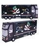 Toyshine Plastic Double Compartment Bus Pencil Box With Moving Tyres, Button Enabled Storages And Sharpner For Kids - Black 