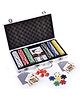 Kids Mandi Casino Style 300 Poker Chips Set With Aluminium Carrying Case - Multicolour
