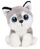 Keel Sparkle Eye Puppy Soft Toy White Grey - 15 cm