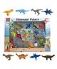 Wishkey Dinosaur Theme Erasers Pack of 17 - Multicolour
