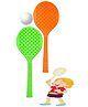  FunBlast Large Racket with Ball Set - Color May Vary