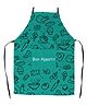 Right Gifting Satin Apron For Kids With Centre Pocket & Adjustable Waist - Grey
