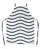 Right Gifting Satin Apron For Kids With Centre Pocket & Adjustable Waist/Painting/Cooking - White